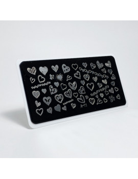 Stamping plate hearts 11