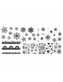 Stamping plate  snow flakes 13